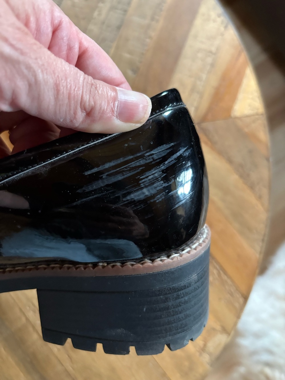 Dream Pairs Black Vegan Patent Leather Penny Loafers - Picture 6 of 9